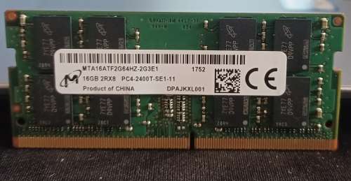Micron DDR4 16G 2RX8 PC4-2400T-SE1-11 RAM